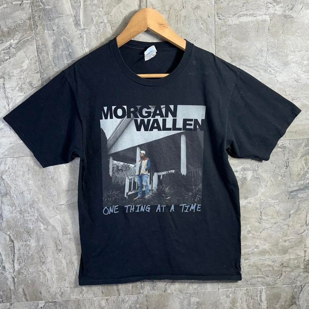 Morgan‎ Wallen black cotton t-shirt Mens Size M #countrymusic #music